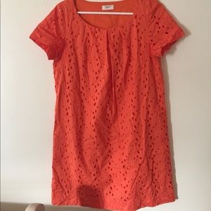 Bright orange sundress